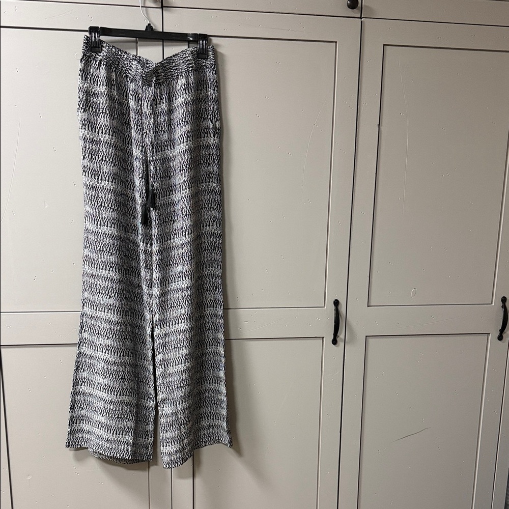 Joie Black and white palazzo pants